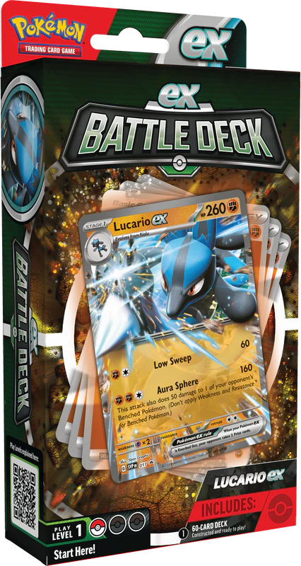 Pokemon Ampharos Ex/Lucario Ex Battle Deck