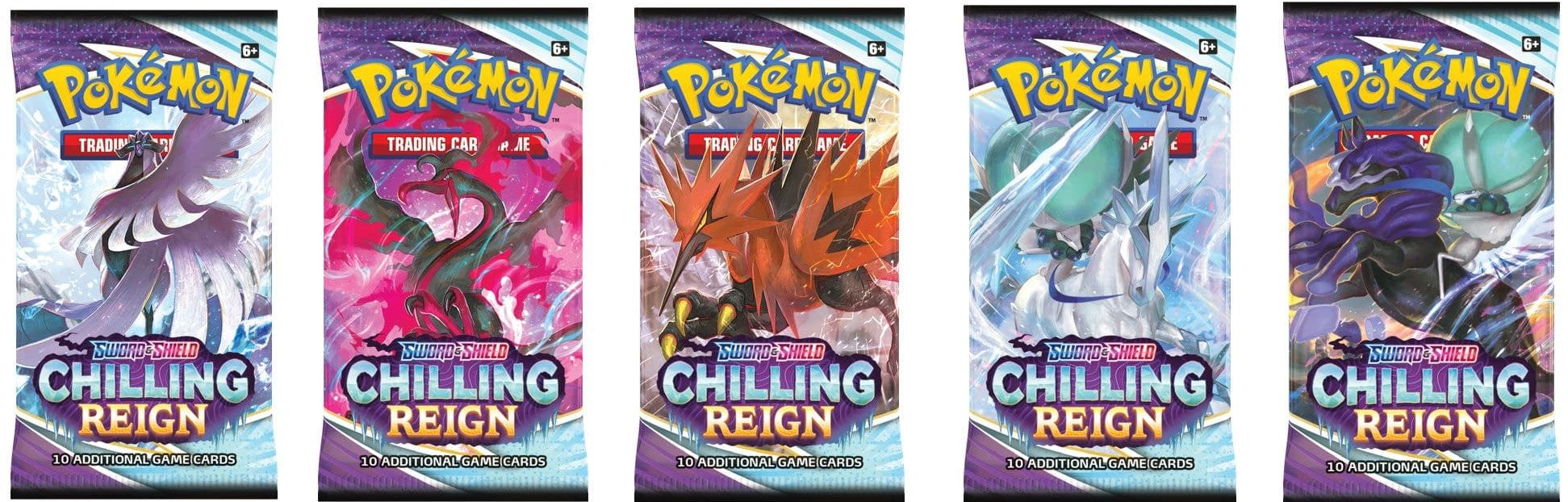 how many secret rares per booster box Pokemon SWSH6 Chilling Reign Loose Booster Pack