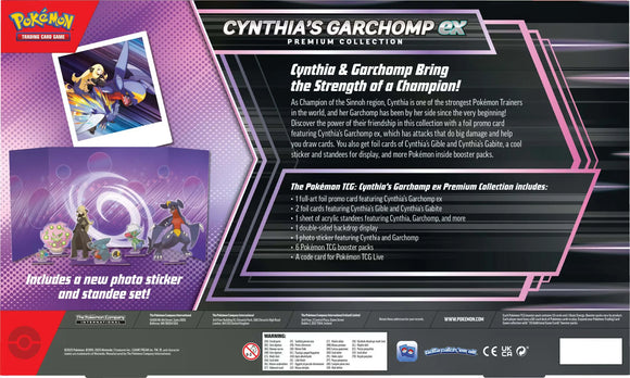 Pokemon Cynthia's Garchomp ex Premium Collection Box