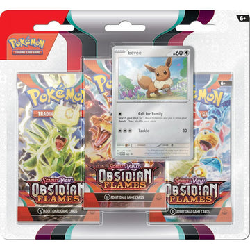 Pokemon SV3 Obsidian Flames 3pk Blister