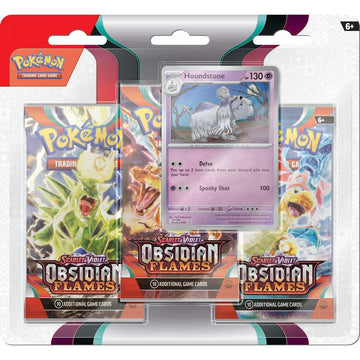 Pokemon SV3 Obsidian Flames 3pk Blister - 0