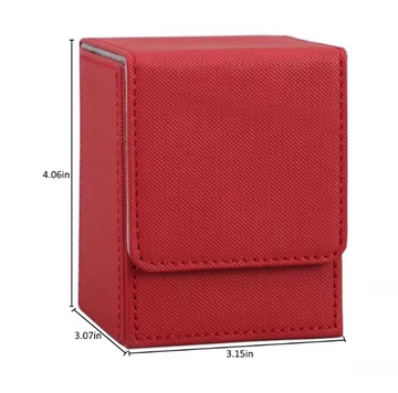 Buy red Deck Box 100 Sleeved Cards Capacity