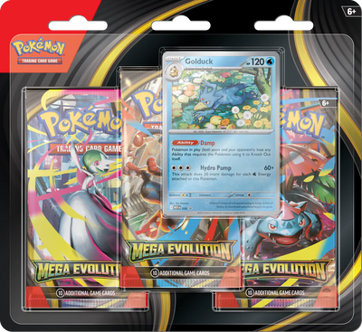 Pokemon ME01 Mega Evolutions 3-Pack Blister (MAX 1)