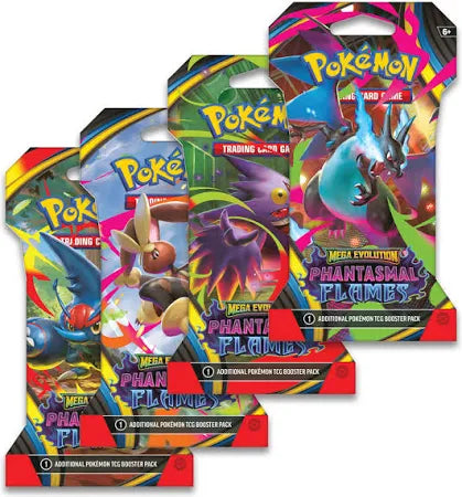Pokemon ME02 Phantasmal Flames Sleeved Blister (1 Pack) (MAX 8 Packs)