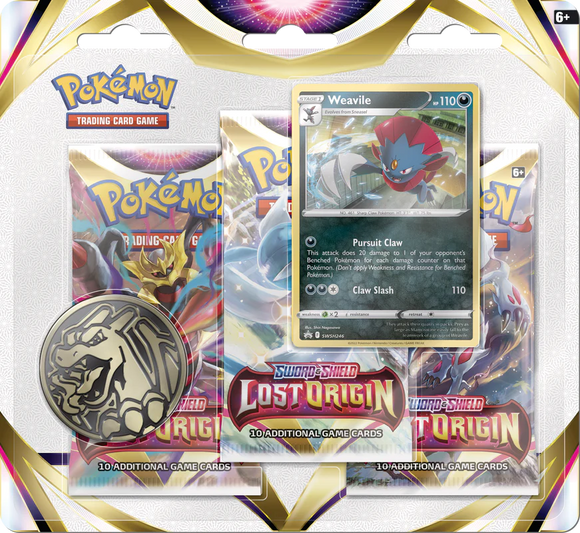 Pokemon SWSH11 Lost Origin 3-Pack Blister
