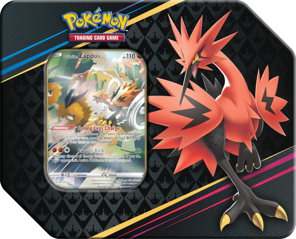 Pokemon SWSH12.5 Crown Zenith Galarian Tin - 0