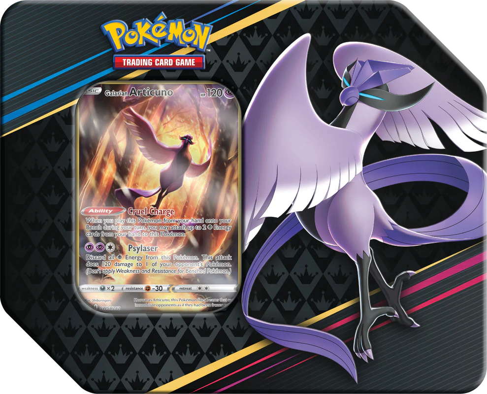 Pokemon SWSH12.5 Crown Zenith Galarian Tin