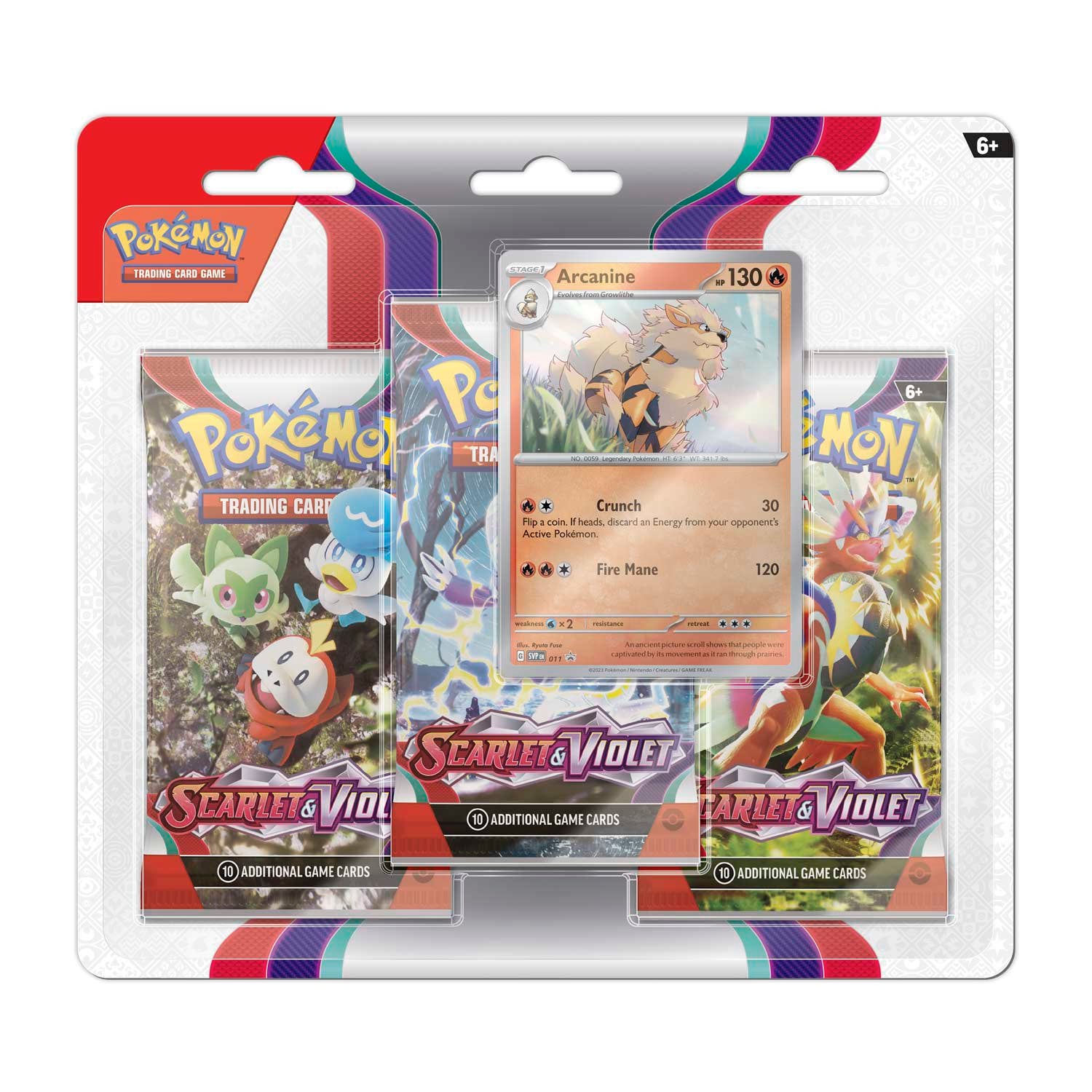 Pokemon SV1 Scarlet and Violet 3-Pack Blister - 0
