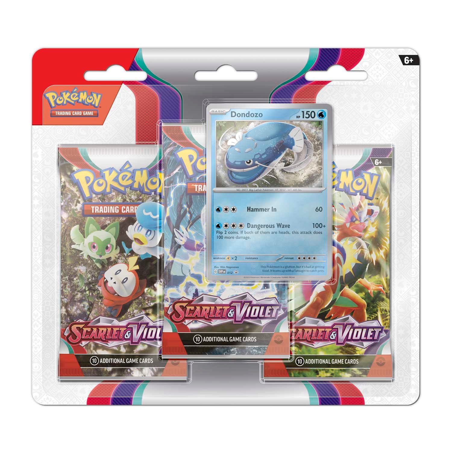Pokemon SV1 Scarlet and Violet 3-Pack Blister