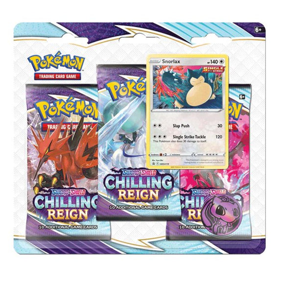 Pokemon SWSH6 Chilling Reign 3-Pack Blister