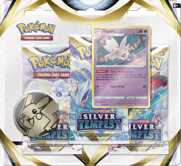 Pokemon SWSH12 Silver Tempest 3-Pack Blister *