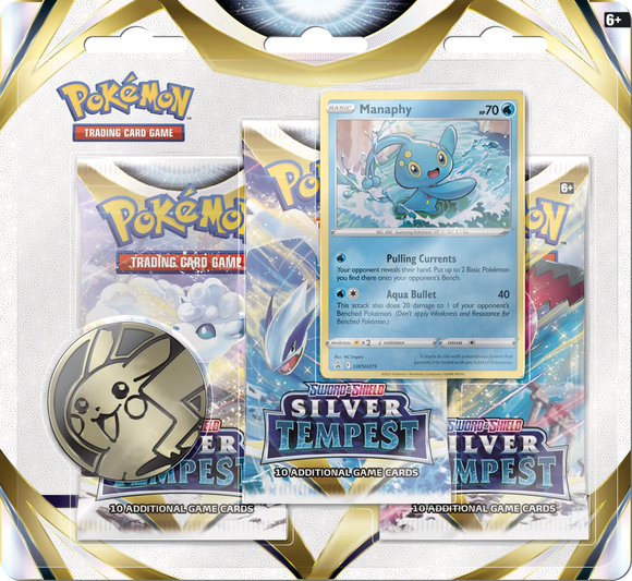 Pokemon SWSH12 Silver Tempest 3-Pack Blister