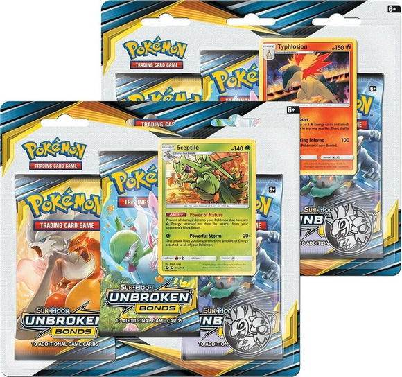 Pokemon 3pk Blister - SM10 Unbroken Bonds